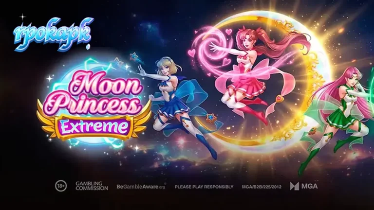 Tampilan visual slot Moon Princess Extreme dengan karakter putri yang dinamis